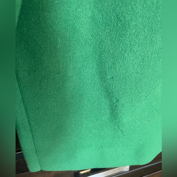 NEW Lands’End emerald green pea coat double breasted wool winter jacket size 12 - Picture 5 of 17